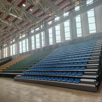 JY-706 Sièges de tribune portables en PEHD couleur personnalisée, système d'assise pour stade, prix usine fabricant