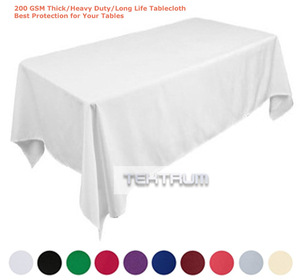 Wholesale Cheaper Woven OEKO-TEX Certified White Black Ivory Polyester Tablecloth for Banquet Party Wedding Outdoor Picnic - Product Image 3