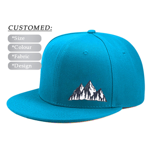 Nouvel arrivage de casquettes snapback design casquettes unisexe 6 panneaux en coton personnalisé à bord plat couleur unie casquette snapback de sport décontractée - Product Image 1