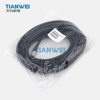Câble d'alimentation et de communication haute flexibilité Basler 10M-HR6F-OP-HF-PIO de 10 m, Hirose 6 broches à extrémité ouverte pour caméra de vision industrielle