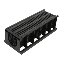 Système de drainage linéaire préfabriqué en plastique HDPE durable pour caniveaux de pluie, allées et évacuations extérieures de salle de bain