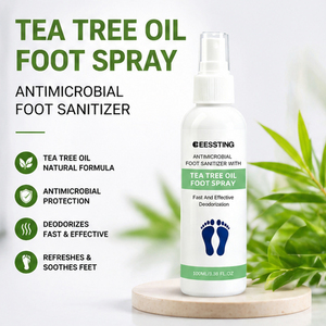 Spray Desodorante para Pies con Aceite de Árbol de Té, 100 ml, Hidratante Natural para Talones Agrietados, Control de Olores, con Logotipo Personalizado - Product Image 4