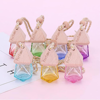 Bouteille diffuseur en verre vide, petite et mini, pour voiture, diffuseur d'air frais, forme personnalisable, vente en gros