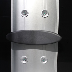 Salle de bain de luxe Cabine de douche à vapeur coulissante à secteur noir avec <span class=keywords><strong>baignoire</strong></span> à remous - Product Image 4