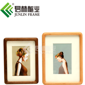 Black Walnut Wood <strong>Photo</strong> <strong>Frame</strong> with UV Printed <strong>Copper</strong> Metal Accents - Product Image 4