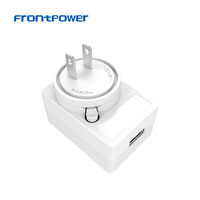 Adaptateur secteur USB A détachable 5V 2A 2.5A 3A US EU UK AU KC Inde Japon avec prises UL CE GS UKCA PSE KC BIS pour le marché indien