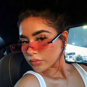 Lunettes de soleil carrées de luxe pour femmes, nouvelle mode 2019, très tendance, couleur bonbon, protection UV400, sans monture, forme rectangulaire - Product Image 4