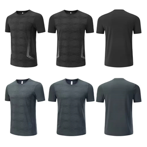 Vêtements de sport d'été de haute qualité pour hommes, t-shirt uni avec logo, t-shirts personnalisés, t-shirt à col contrastant - Product Image 2