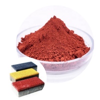 Poudre rouge de fer de pigment inorganique pour les matériaux de construction plastiques en caoutchouc ajoutés oxyde de fer rouge 130