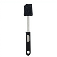 Spatule en silicone antiadhésive légère et écologique avec manche en nylon, résistante au lave-vaisselle, en acier inoxydable, pour la cuisine