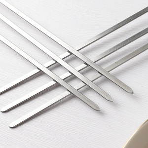 6 Piece Barbecue <strong>Tools</strong> Stainless Steel Grilling Kabob Skewers BBQ Barbecue Skewer for Meat Shrimp Chicken Vegetables/<strong>Grillers</strong> - Product Image 5