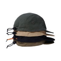 Gorras de Béisbol de Algodón de 4 Paneles con Logotipo Personalizado Bordado, Color Sólido Simple, con Cordón Ajustable para Deportes al Aire Libre para Hombre