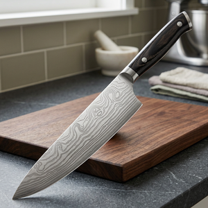 Ultra <b>Sharp</b> Stainless Steel Chef <b>Knife</b> <b>Set</b> with Pakkawood Handles 5-Piece Kitchen <b>Knife</b> Gift Box Dishwasher Safe - Product Image 3
