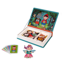 Livre d'autocollants 3D pour enfants du fabricant de papier Yimi, boîte de jeu à couverture rigide magnétique sur mesure, carton imprimé
