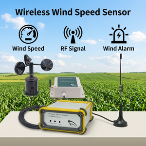 เครื่องควบคุมความเร็วลมแบบไร้สายเซ็นเซอร์ทิศทางความเร็วลม433MHz - Product Image 1