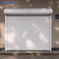 Porte à enroulement en aluminium robuste pour entrepôt, usine, contrôle d'accès de sécurité et protection des stocks