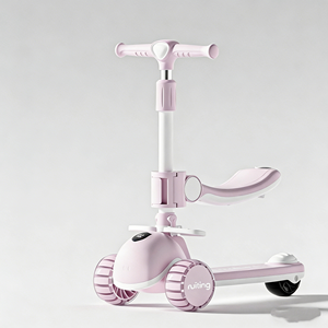 Trottinette pliable pour enfants, garçons et filles, <span class=keywords><strong>avec</strong></span> lumières musicales clignotantes, jouet de voiture à roulettes, trottinette à <span class=keywords><strong>assise</strong></span> - Product Image 5
