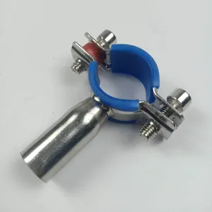 Manufactured in China stainless steel pipe holder pipe support for dairy sanitary pipeline