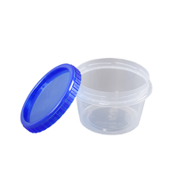 Conteneur de stockage alimentaire rond réutilisable en PP de haute qualité de 16 oz avec couvercle, vente chaude