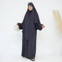 2025 nouveau Design modeste Abaya ensemble prière gratuite deux pièces maman musulmane robe d'allaitement Eid vêtements islamiques