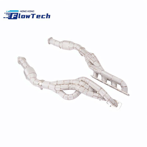 Colector de escape de alto flujo y longitud igualada FlowTech con 300 celdas y protección térmica para Dodge Ram TRX 6.2L – Rendimiento de carreras SS304 - Product Image 1