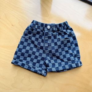 Nuovi Arrivi: <span class=keywords><strong>Pantaloncini</strong></span> in Denim di Cotone <span class=keywords><strong>per</strong></span> Bambini, Estivi, con Cuori a Quadri, Abbigliamento Estivo <span class=keywords><strong>per</strong></span> Bambine e Bambini, Jeans Corti Lavati alla Moda e Carini - Product Image 5