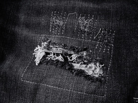 Jeans pour hommes coupe slim streetwear avec logo personnalisé, en denim de coton, patchwork, déchirés, vintage, effet usé, haute qualité, fabricant