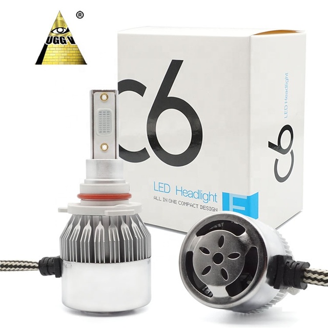 C6 Cob Chip LED Headlight Bulb H11/H7/HB3/HB4 Compatible CSP Chip for Nissan High Brightness Car Headlight Restoration Solution
