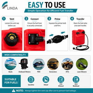 Bidon d'<span class=keywords><strong>essence</strong></span> pour <span class=keywords><strong>bateau</strong></span> LinDA 24L, anti-fuite, certifié CE EPA CARB, réservoir de carburant portable avec tuyau pour bateaux de pêche - Product Image 2