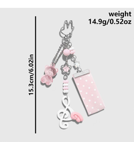 Chaîne de téléphone portable avec pendentif Cœur et Nœud Ailes Adorables pour Filles et Femmes, Porte-clés Tendance, Accessoires Décoratifs pour Sacs, Cadeaux