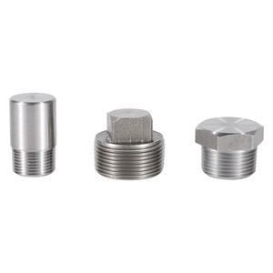 Cắm nhà sản xuất thép không gỉ SS 304 316 ASME b16.11 3 "<span class=keywords><strong>NPT</strong></span> giả mạo phụ kiện đường ống giả mạo cắm nam chủ đề vuông đầu cắm - Product Image 1