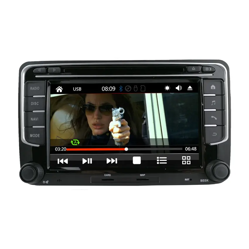 NUOVO Doppio 2 Din 7 pollici GPS Stereo Radio WIFI Car DVD Player Per VW Golf