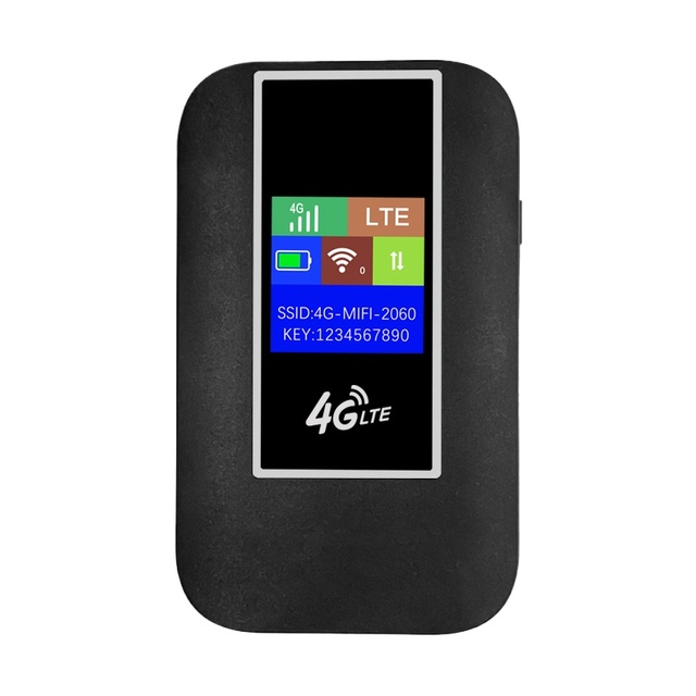 4G LTE Mifis Wireless Wifi LCD Type-C 4g Router With Sim Card Pocket Router Mini Portable Pocket Wifi 4g Router