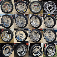 Jantes de camion personnalisées de 20, 22, 24 et 26 pouces entièrement polies pour F250 Super Duty, jantes en alliage forgé 8x170, largeur et déport personnalisés
