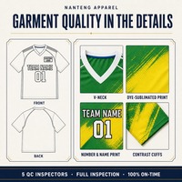 Polo en tricot à col en V pour homme, avec logo appliqué en sublimation intégrale, 100% polyester, innovation personnalisée Nanteng