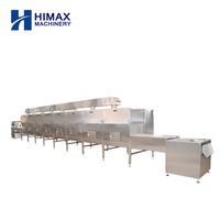 Horno de microondas continuo de túnel de escala industrial multifunción tipo cinta transportadora horno de secado de microondas