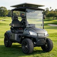 Voiturette de golf électrique personnalisable 5KW AC, 2 places, batterie lithium 48V, châssis métallique, pour terrains de golf et communautés