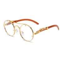 Lunettes de soleil carrées en métal à monture intégrale de haute qualité avec logo personnalisé, protection UV400, design rétro avec décoration tête de léopard, durables et confortables pour hommes