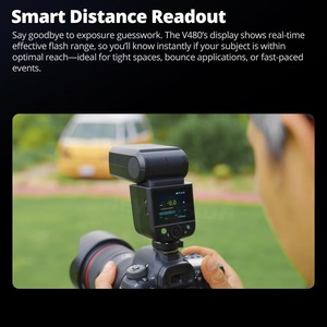 New Godox V480 TTL Li-ion <strong>Camera</strong> <strong>Flash</strong>, 650 Full-Power <strong>Flashes</strong> Built in Styling Light for Canon/ Nikon /Sony/FUJIFILM/Olympus - Product Image 3