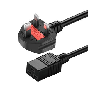 EU UK AU <b>US</b> Standard to C19 3 Core Power Cord <b>Plug</b> Black Pure Copper Cable 0.75mm 2.08mm 2.5mm 1m 1.5m 2m - Product Image 6