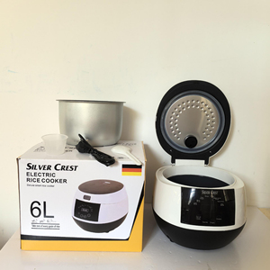 หม้อหุงข้าวไฟฟ้า Silver Crest 6 ลิตร หน้าจอดิจิตอล อัจฉริยะ พร้อมที่ตักข้าวและถ้วยตวง สำหรับใช้ในครัวเรือน - Product Image 1