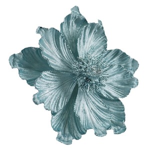 <strong>Christmas</strong> Decorative Flowers Glitter Sequins Artificial <strong>Christmas</strong> Flowers Magnolia for DIY Xmas Floral Arrangements Tree Decor - Product Image 5