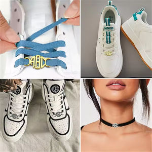Broches personnalisées en acier inoxydable plaqué or 18 carats pour dropshipping, boucles de lacets de chaussures de sport unisexe avec nom personnalisé pour fêtes - Product Image 3
