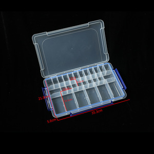 Transparent 28 Compartment Storage Box With Lid For Desktop Organizing Parts And Daily Necessities Rectangle Shape - Product Image 4