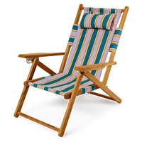 Parasol de plage en bois sur mesure de 200 cm avec franges, en coton, et ensemble de chaises de luxe pour l'extérieur, mobilier de jardin rafraîchissant, vente en gros