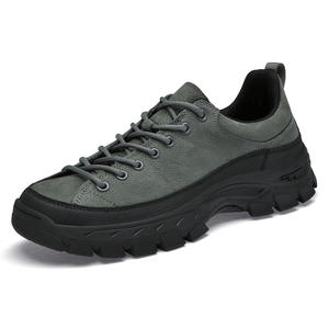 รองเท้าเดินป่ากลางแจ้งสำหรับผู้ชาย ดีไซน์ทันสมัย ระบายอากาศได้ดี ผลิตจากหนังวัวชั้นดี ไซส์ใหญ่ 46 เหมาะสำหรับใส่ลำลองในฤดูใบไม้ร่วง/ฤดูหนาว - Product Image 6