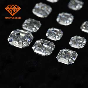 เพชรฟรีไฟร์ เติมเงินได้ เพชรทรงแฟนซี Asscher ขนาด 6.0 มม. 1 กะรัต เพชรโมอิสซาไนต์เม็ดเดี่ยว หินสังเคราะห์สำหรับทำเครื่องประดับ - Product Image 6