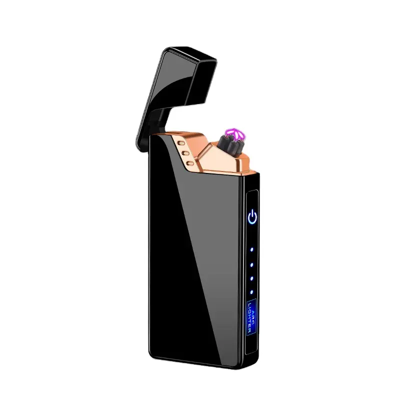 Feuerzeug 사용자 정의 도매 담배 전기 라이터 충전식 더블 아크 USB 충전 라이터 불꽃 플라즈마 전자