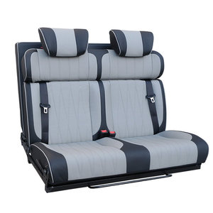 Siège pliant à trois positions pour camping-car V80 V90, longueur 1,86 mètre, dossier <span class=keywords><strong>pliable</strong></span>, cuir PVC imperméable - Product Image 2