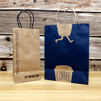 Au paquet 1/2/3/4 tasses emballage de tasse à café en papier personnalisé Con Logotipo Bolsa De Papel Kraft Para Cafe Al Por Mayor